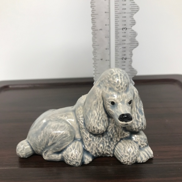 Vintage‎ Grey Ceramic Poodle Shelf Sitter Figurine - Picture 7 of 7
